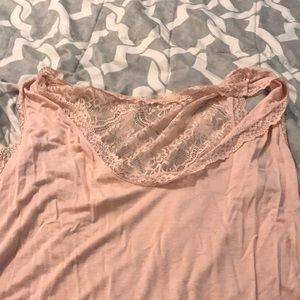 A pink tank top